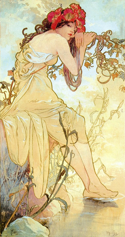 Summer Alphonse Mucha